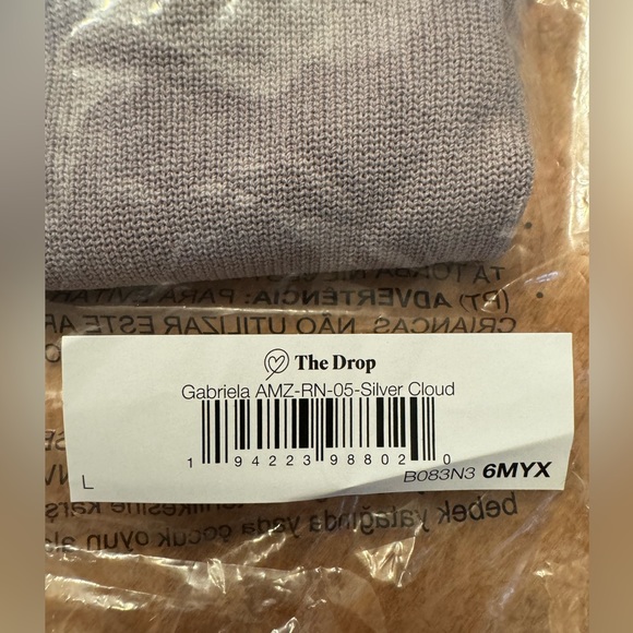 The Drop Women's Gabriela High Neck Cut-in A-line Side-Slit Maxi Sweater Dress - Picture 3 of 7